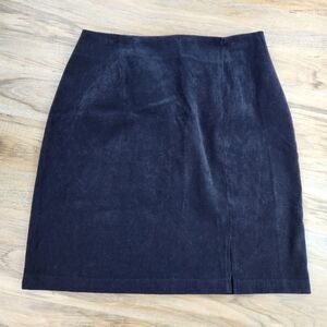 💇‍♀️Vintage Bentley Plus Black Faux Suede Skirt Size 10